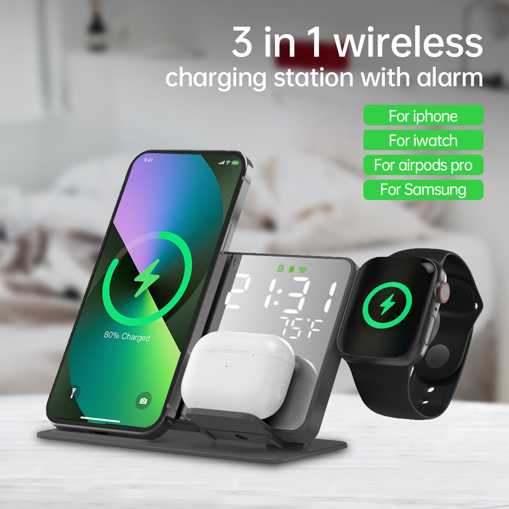 Smartwatch Ac - 3 in 1 Wireless Charger For
