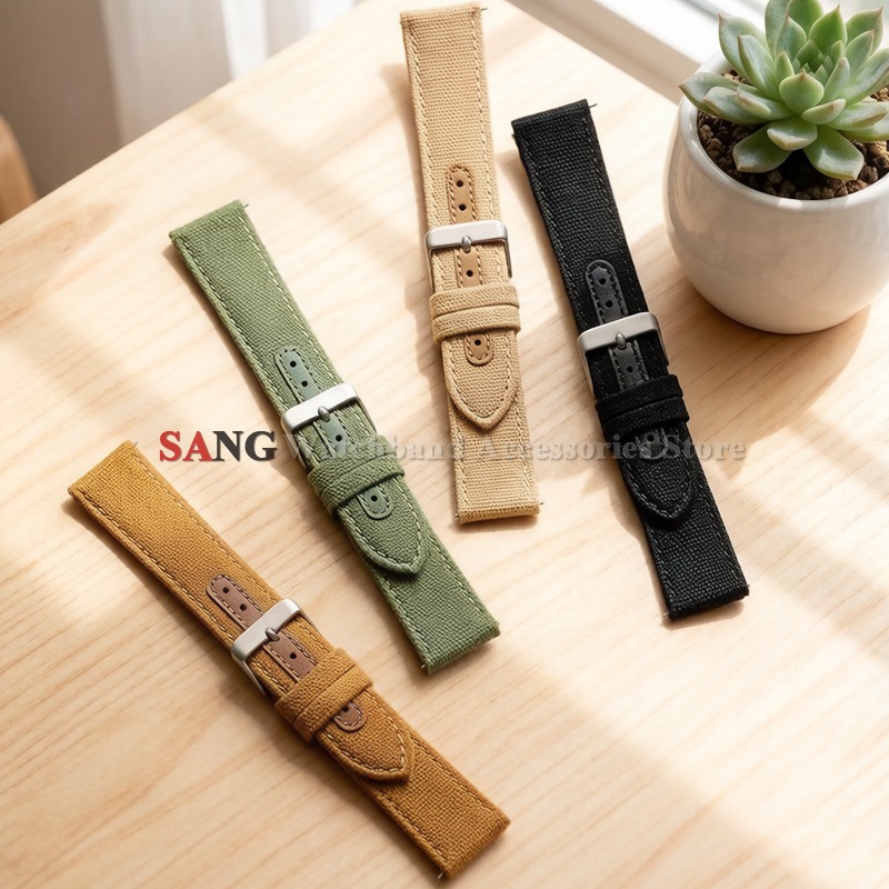 Xiaomi Smartwatch S3 Accessories - for Huawei GT6/5/4 Military Canvas Leather