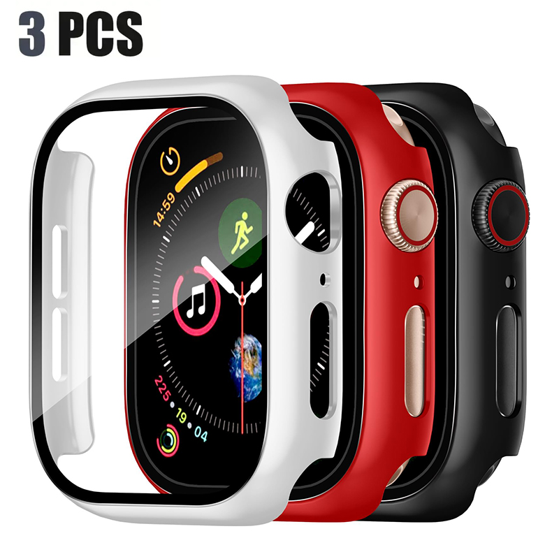 Smartwatch Band Accessories - 3 Pack Tempered Glass Cover for