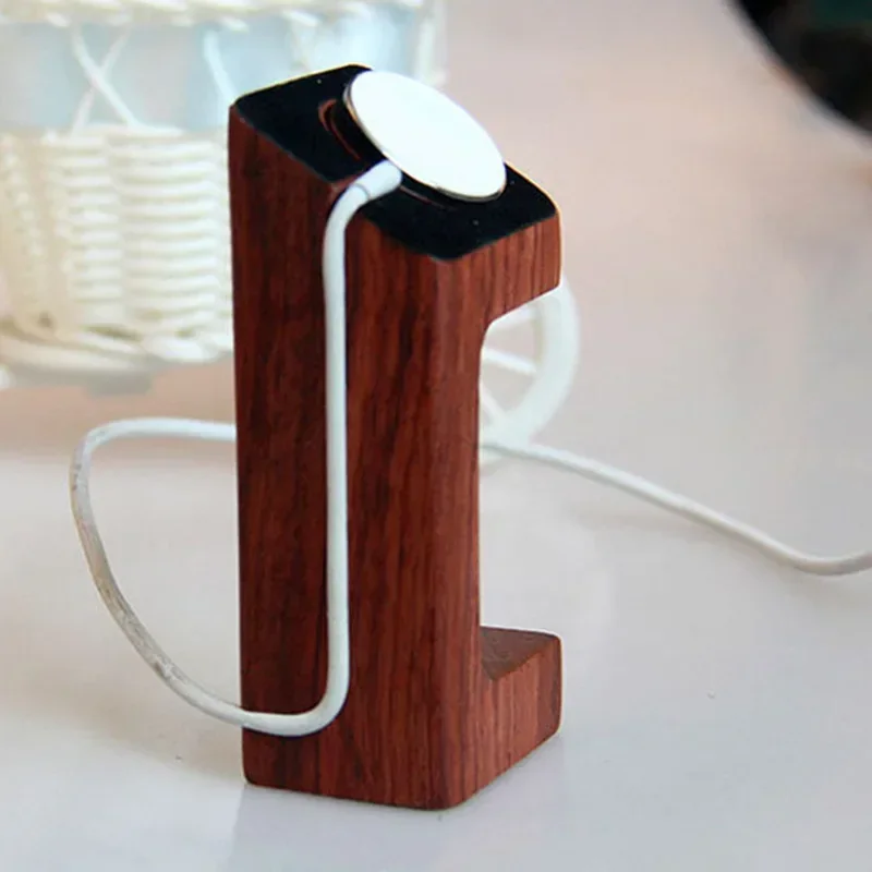 Wooden Apple Watch Charger Sta - Smartwatch Watch Accessories のレビューと価格