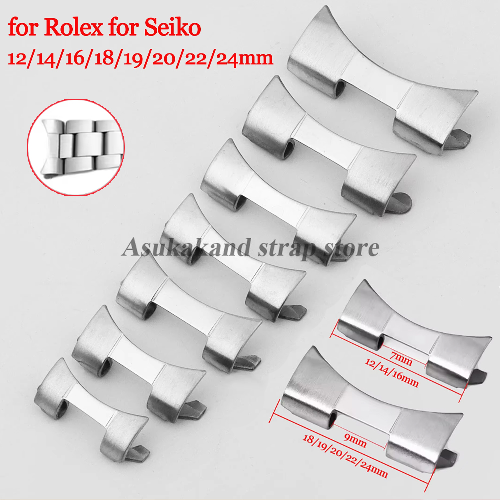 2pcs 12/14/16/18/19/20/22/24mm - Watch Band Connector のレビューと価格
