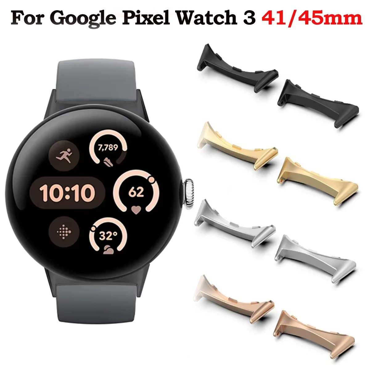 2pcs Watch Strap Connector Ada - Smartwatch Watch Accessories のレビューと価格