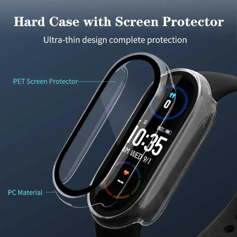 Tempered Glass+PC Case For Xia - Smartwatch Band Accessories のレビューと価格