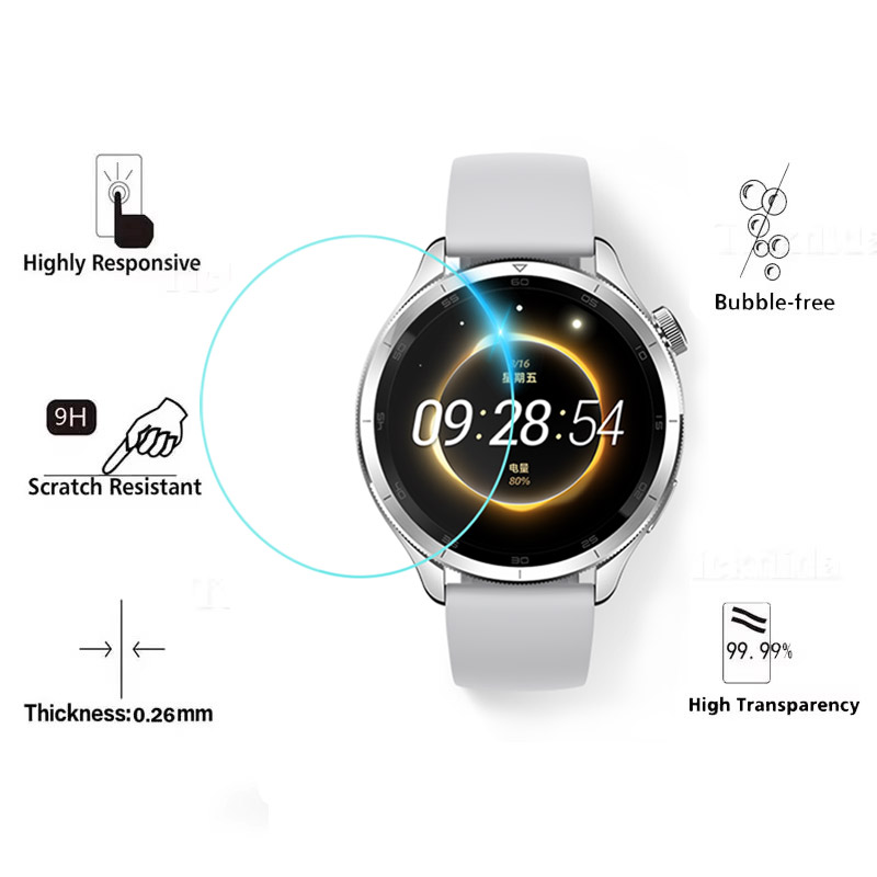 Tempered Glass for Xiaomi Mi W - Xiaomi Smartwatch S4 Accessories のレビューと価格