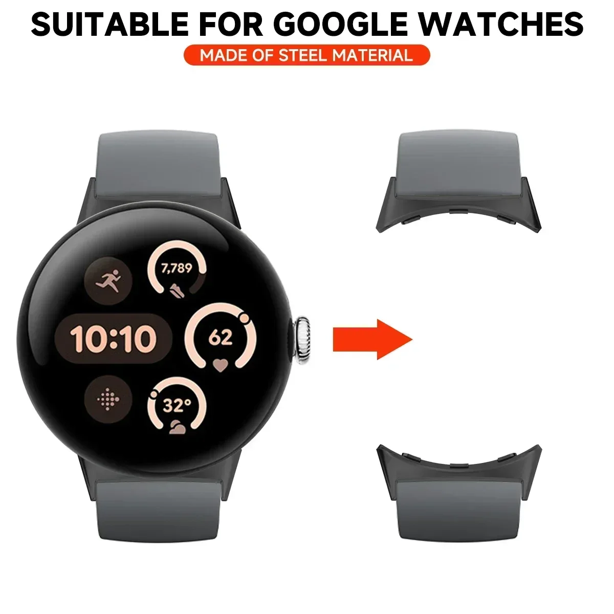 2pcs Watch Strap Connector Ada - Smartwatch Watch Accessories のレビューと価格