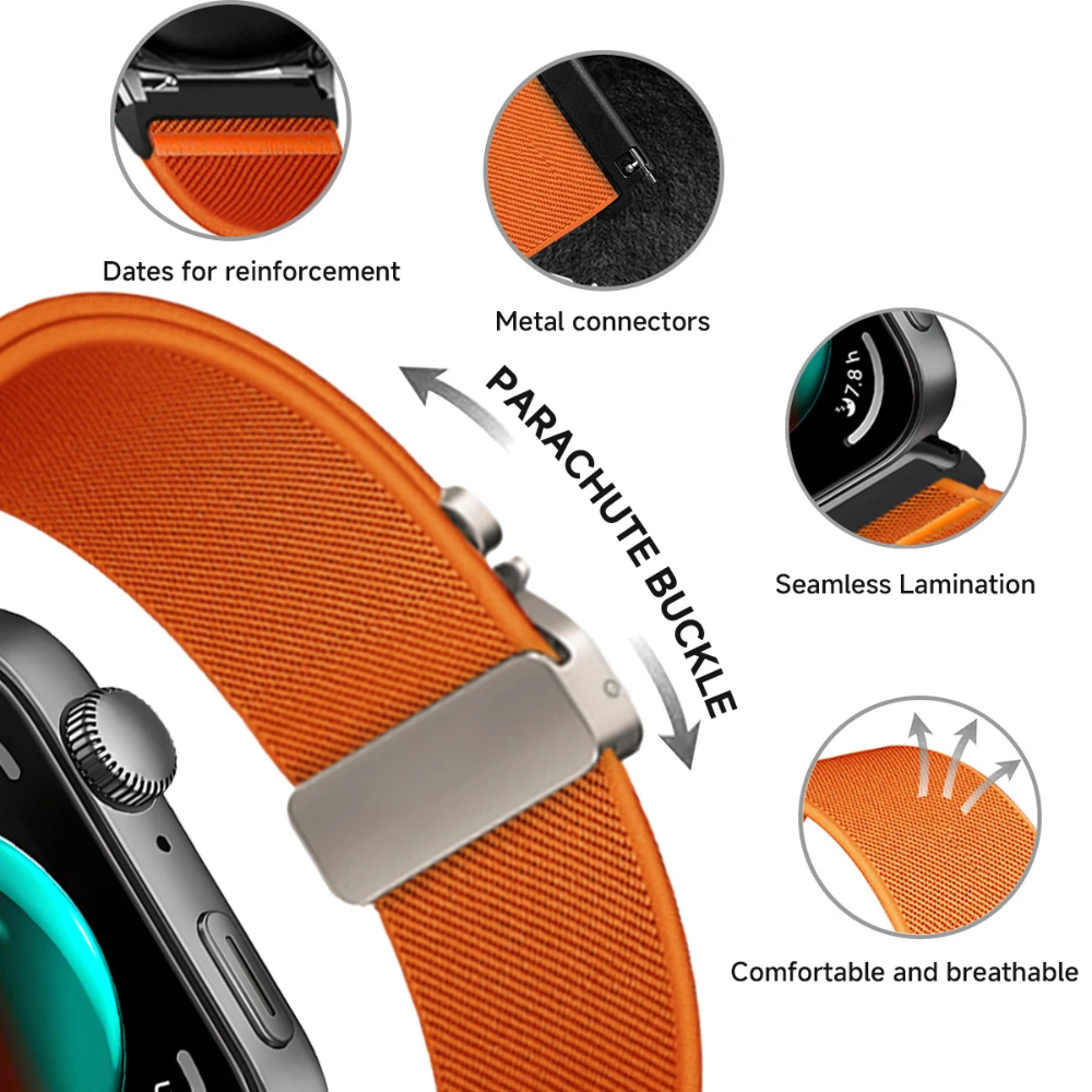 Parachute Buckle Nylon Band fo - Sport Loop Strap のレビューと価格