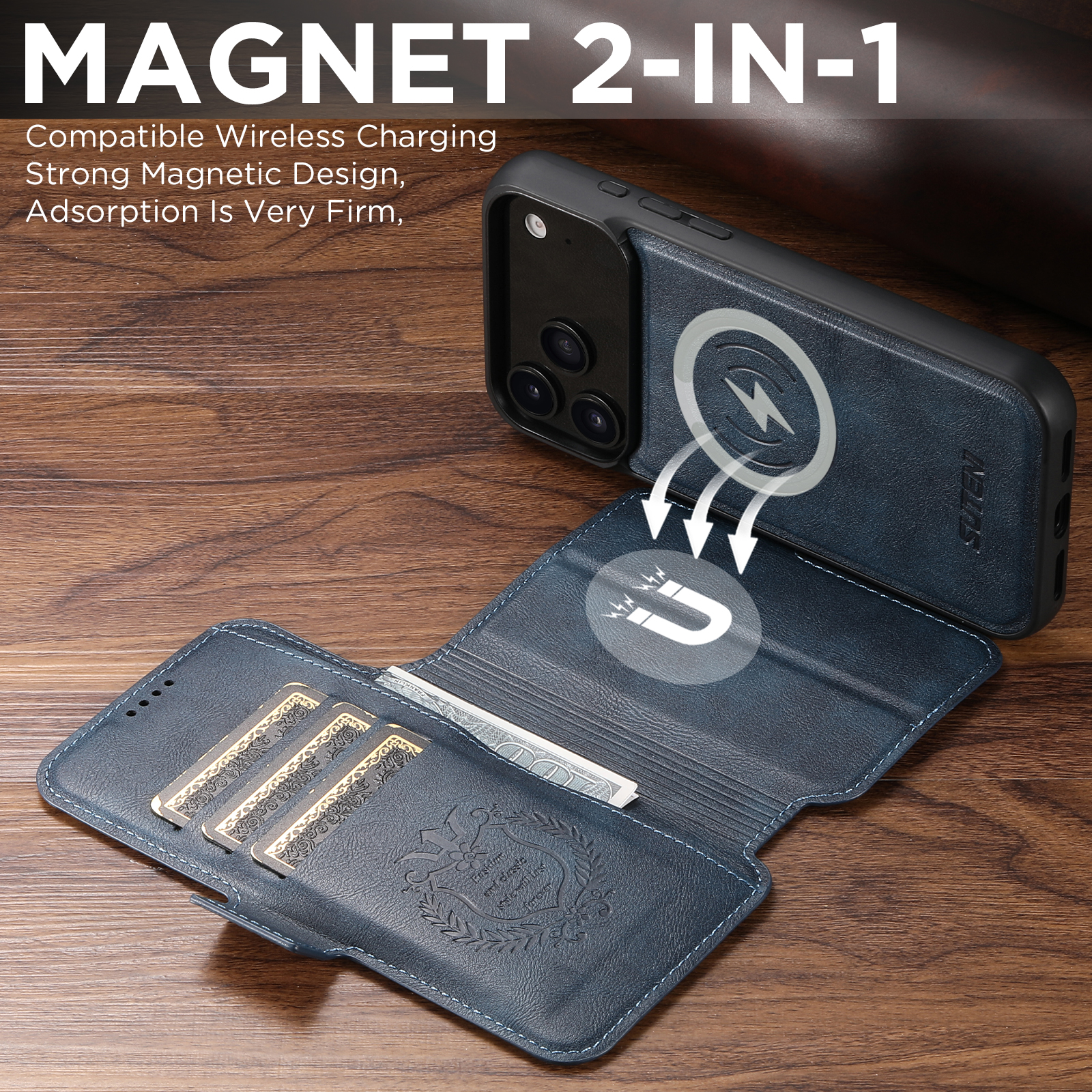 SUTENI Faux Leather Wireless C - Magnetic Charging Stand のレビューと価格