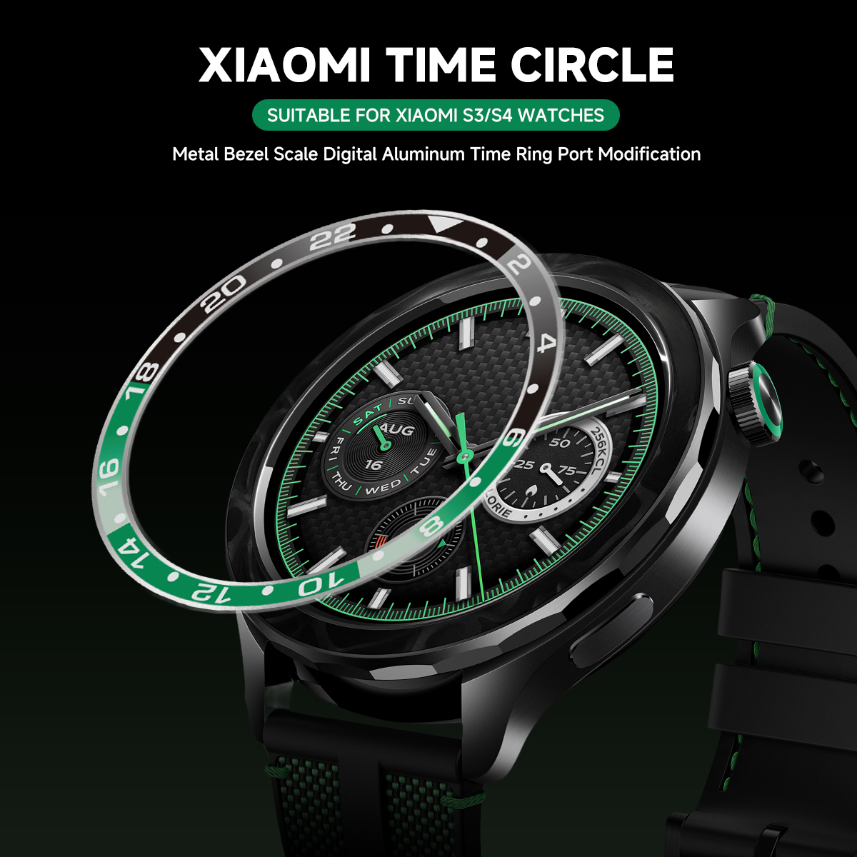 Steel Bezel Rings For Xiaomi W - Xiaomi Smartwatch S3 Accessories のレビューと価格