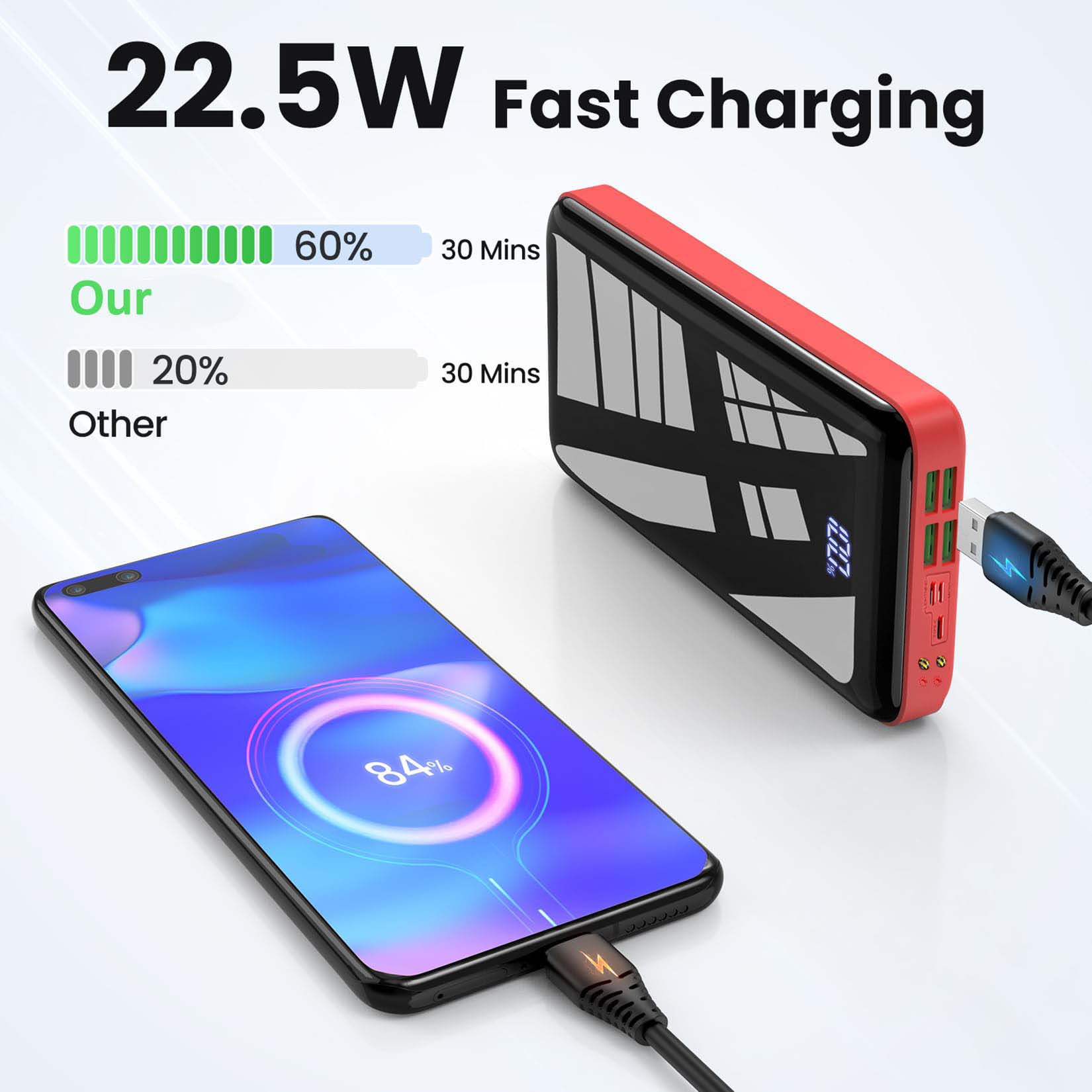 Portable Charger 30000mah Powe - Smartwatch Ac のレビューと価格