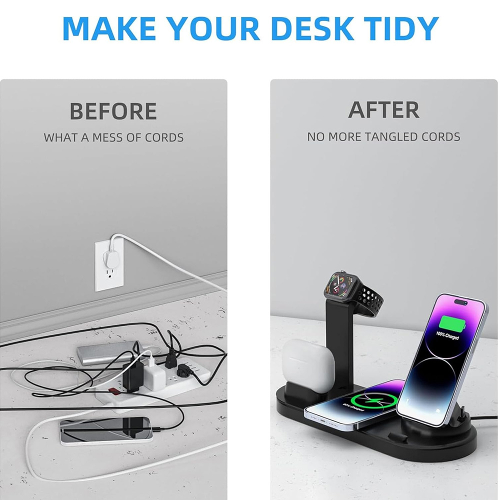 30W 7 in 1 Wireless Charger St - Smartwatch Ac のレビューと価格
