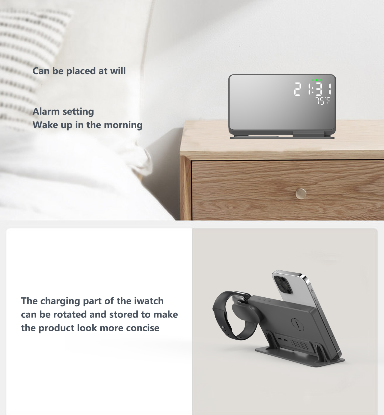 3 in 1 Wireless Charger For iP - Smartwatch Ac のレビューと価格