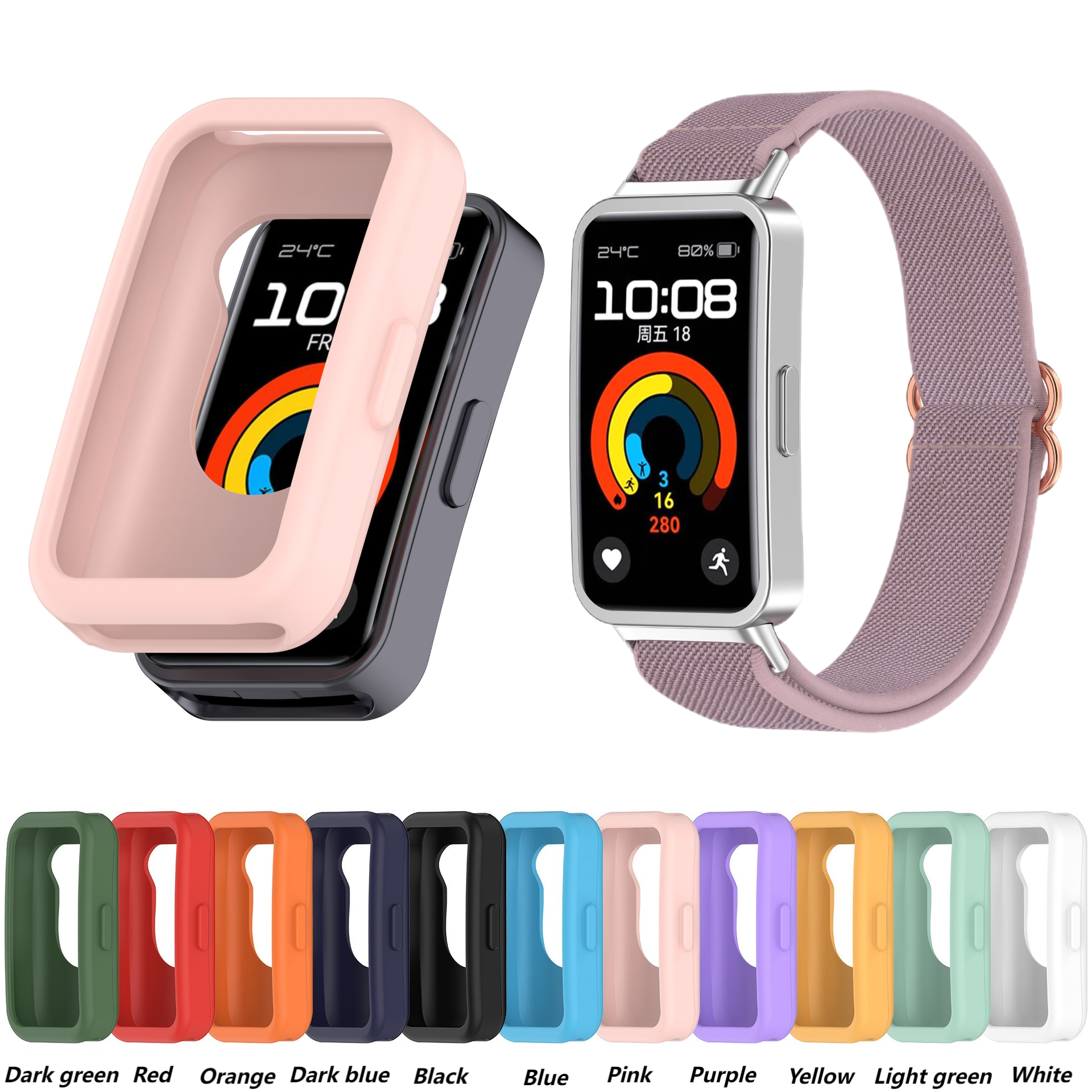 Silicone case For Huawei band  - Sport Loop Strap のレビューと価格