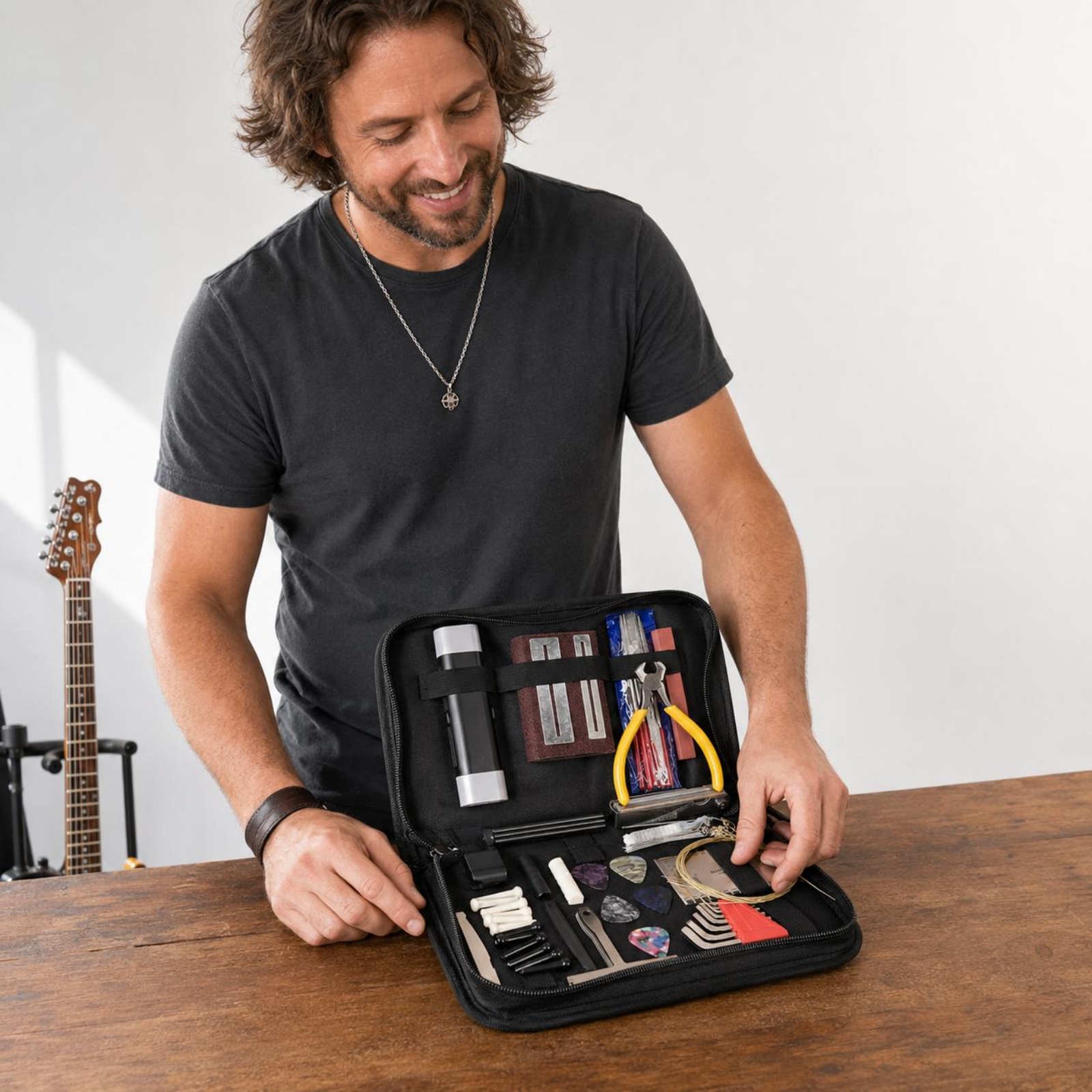 Guitar Repair Toolkit Elastic  - Tool Kit Strap Change のレビューと価格