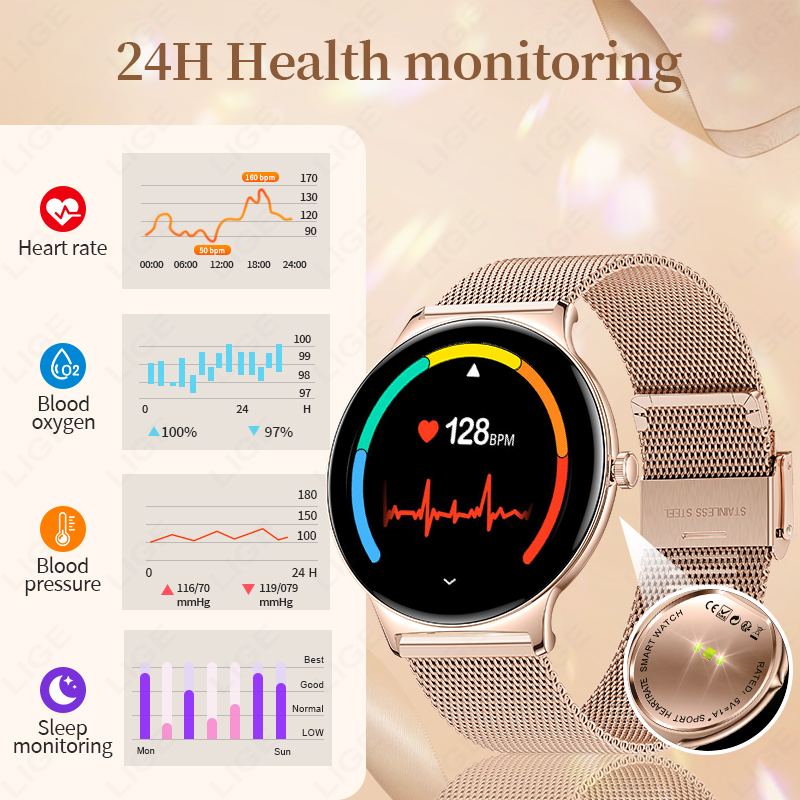 LIGE New Ultra Thin Smart Watc - Smartwatch Custom のレビューと価格