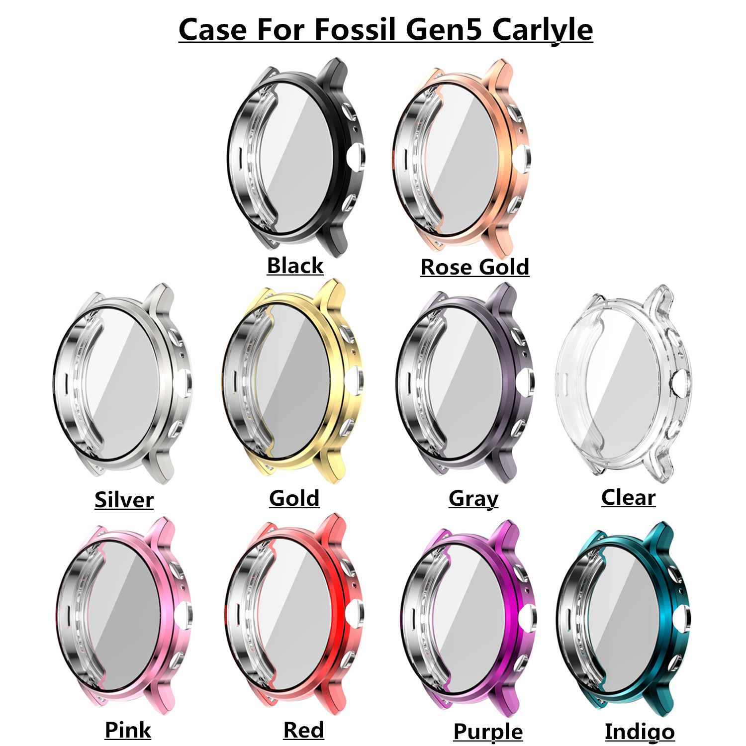 TPU Protective Cover Case For  - Fossil Smartwatch Accessories のレビューと価格