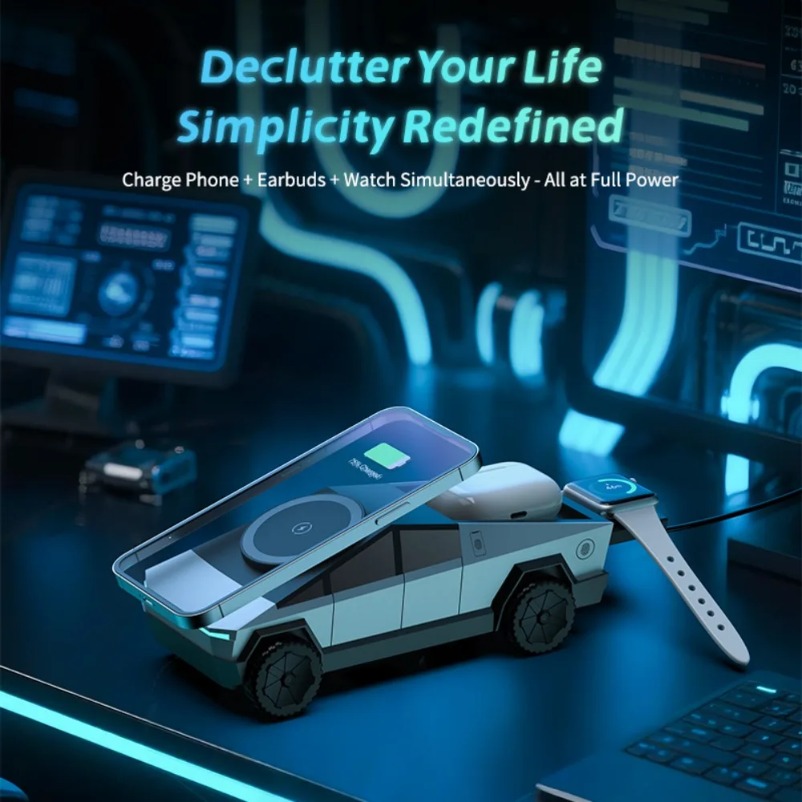 VIKEFON Desk Car Magnetic 3-in - Magnetic Charging Stand のレビューと価格