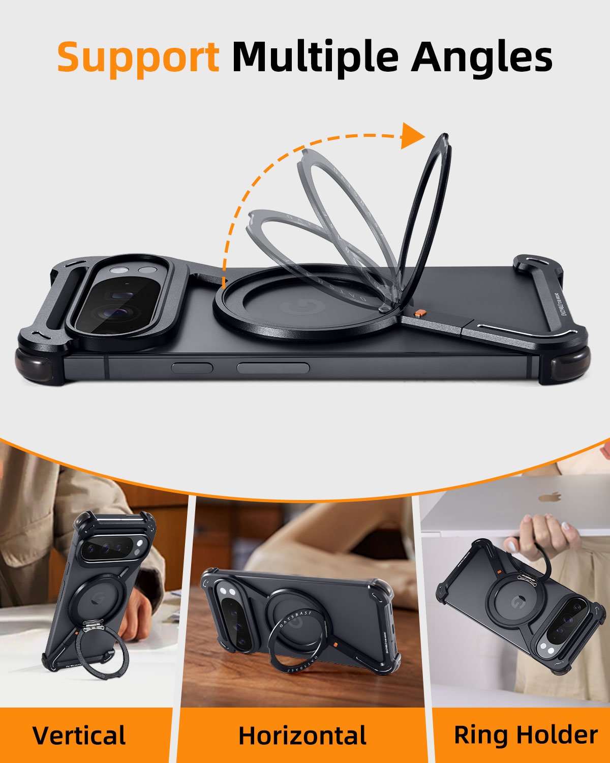 Oatsbasf Metal Phone Case for  - Magnetic Charging Stand のレビューと価格