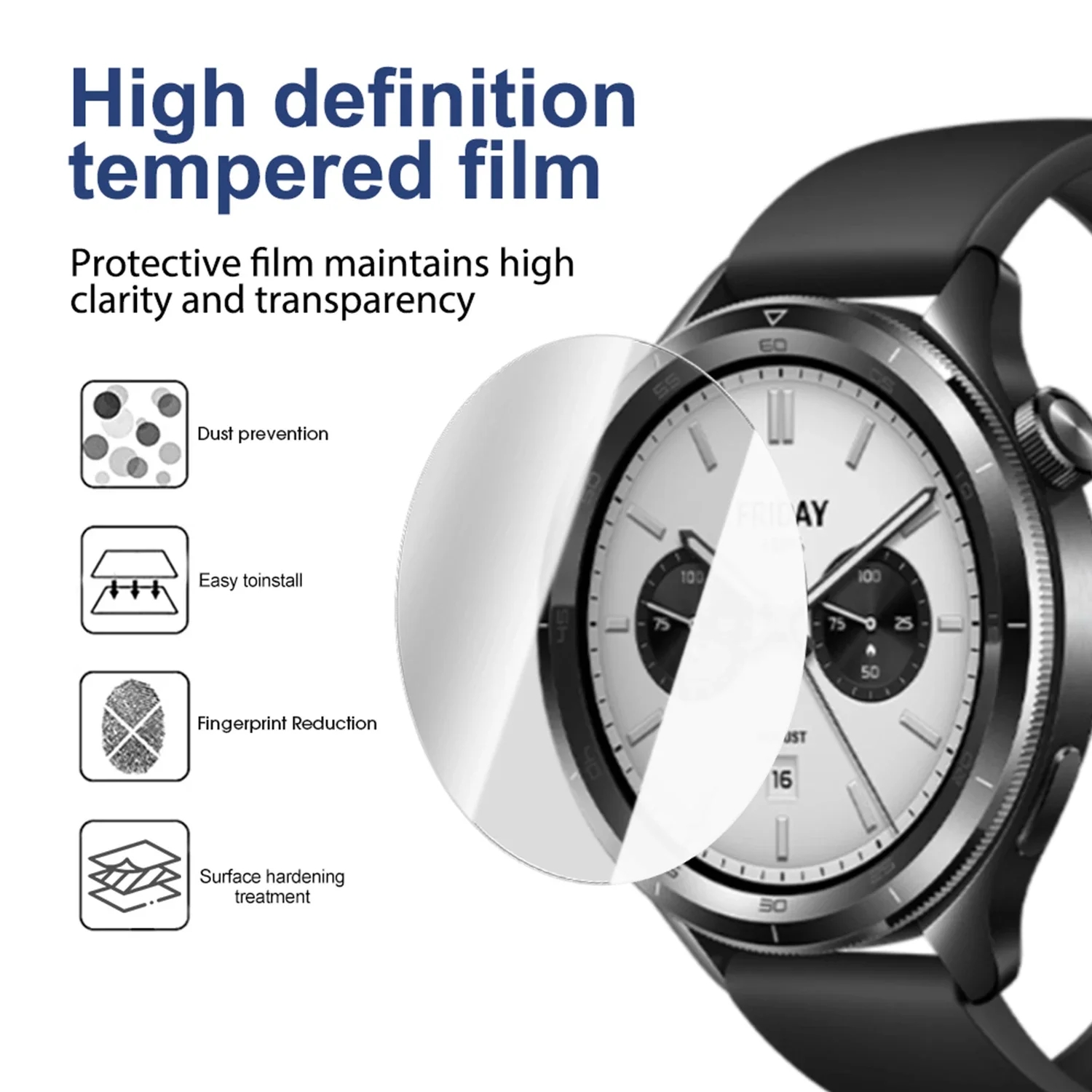 2PCS Tempered Glass For Xiaomi - Xiaomi Smartwatch S4 Accessories のレビューと価格