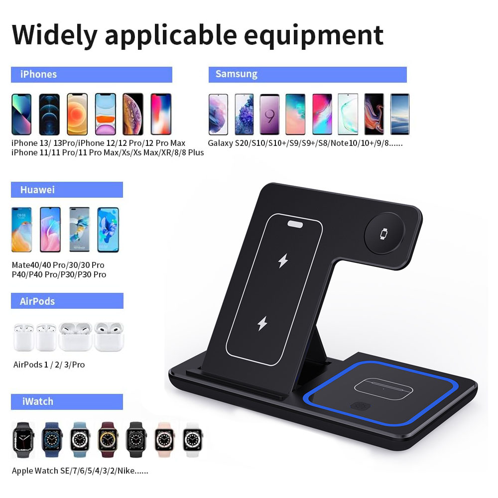 15W 3 in 1 Wireless Charger St - Smartwatch Ac のレビューと価格