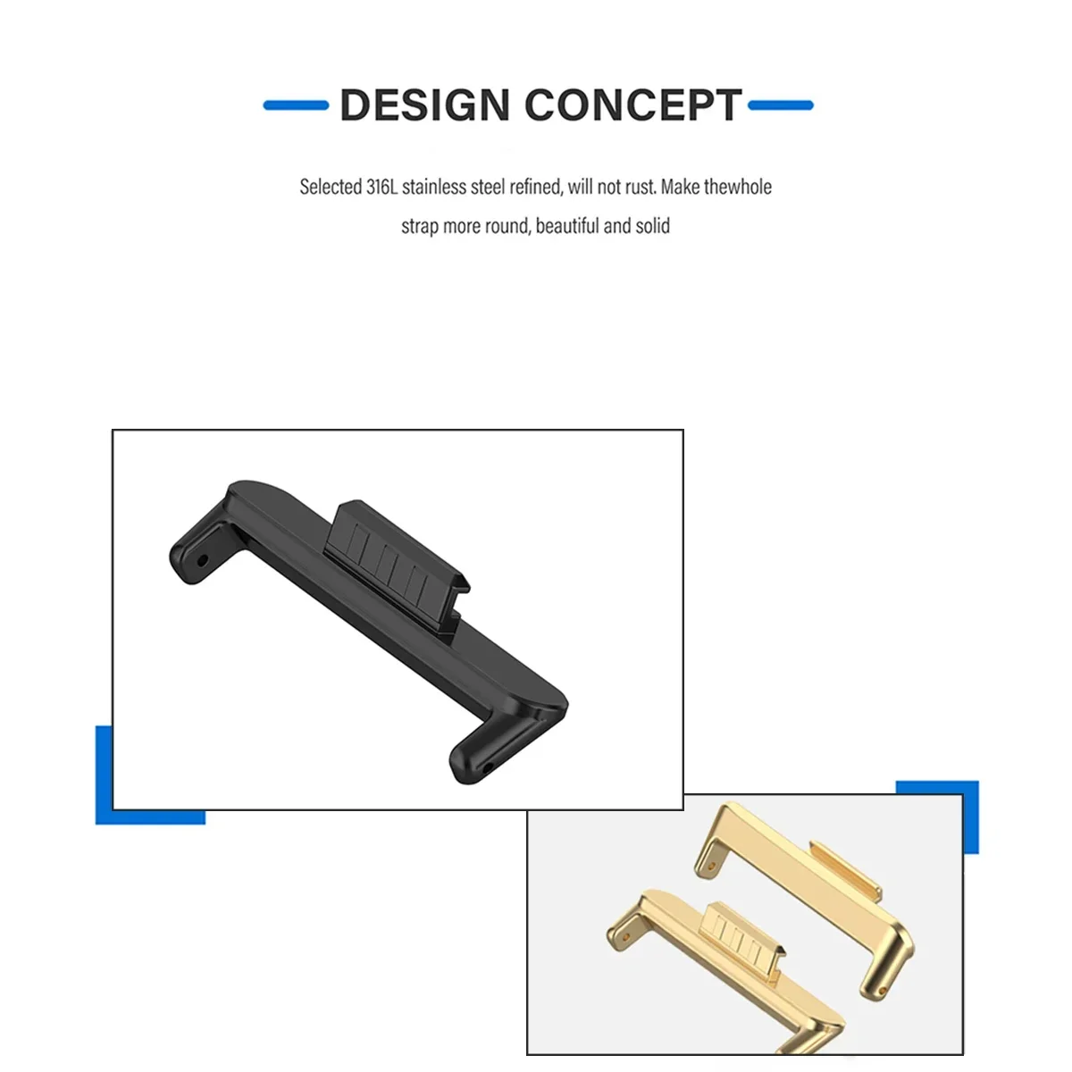 20mm 22mm 1Pair Adapter for Hu - Watch Band Connector のレビューと価格