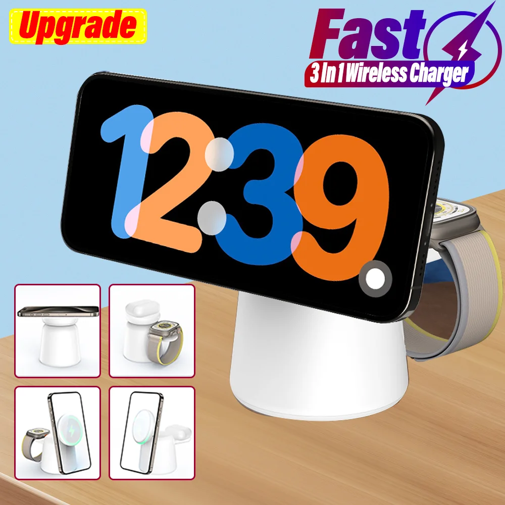 3 in 1 Magnetic Wireless Charg - Smartwatch Ac のレビューと価格