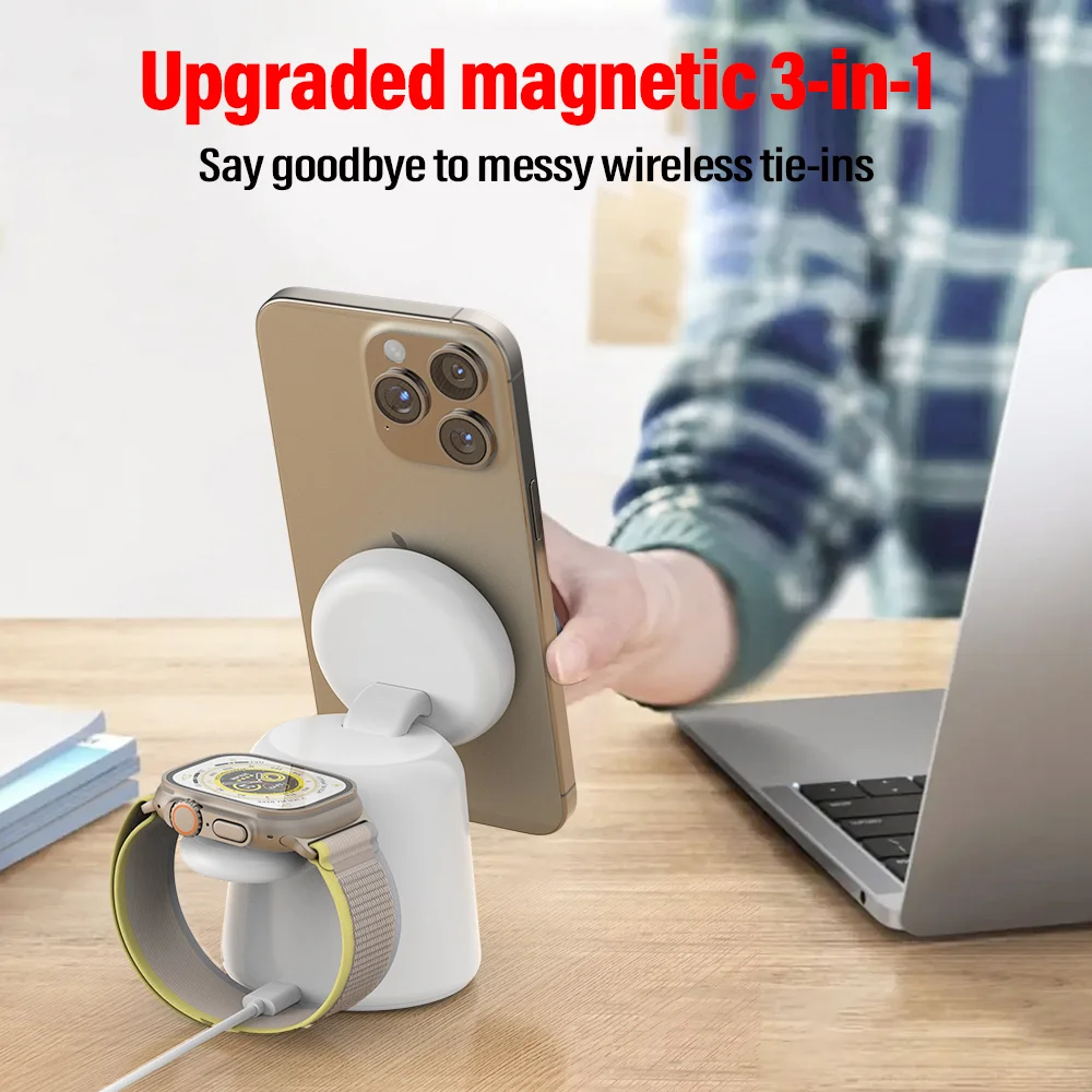 3 in 1 Magnetic Wireless Charg - Smartwatch Ac のレビューと価格