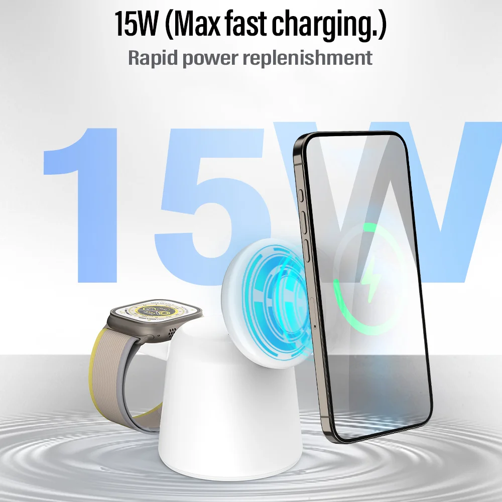 3 in 1 Magnetic Wireless Charg - Smartwatch Ac のレビューと価格