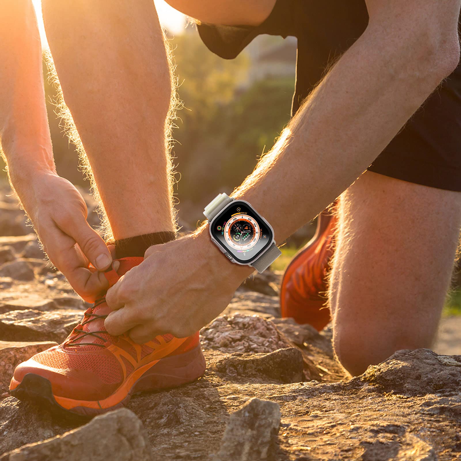 Glass+case For Apple Watch Ult - Smartwatch Band Accessories のレビューと価格