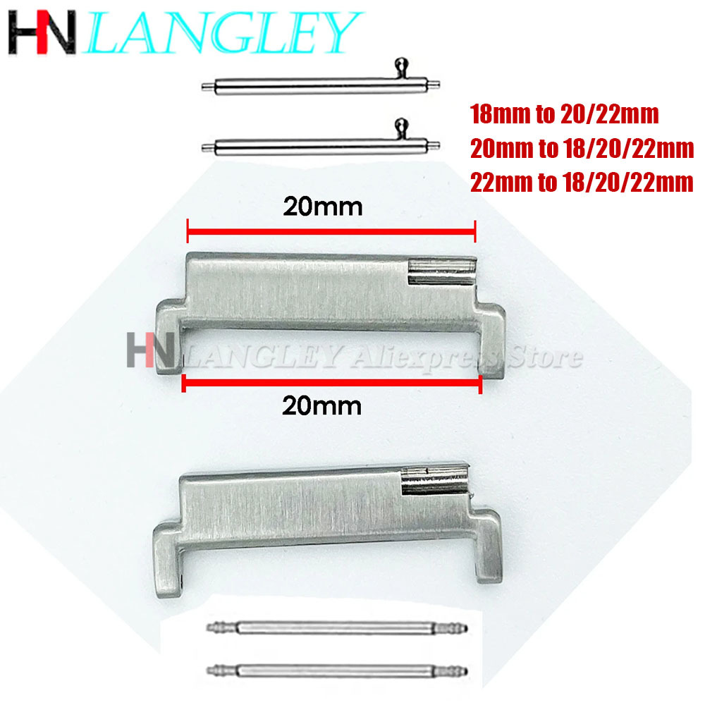 1Pair Strap Metal Adapter 18mm - Watch Band Connector のレビューと価格