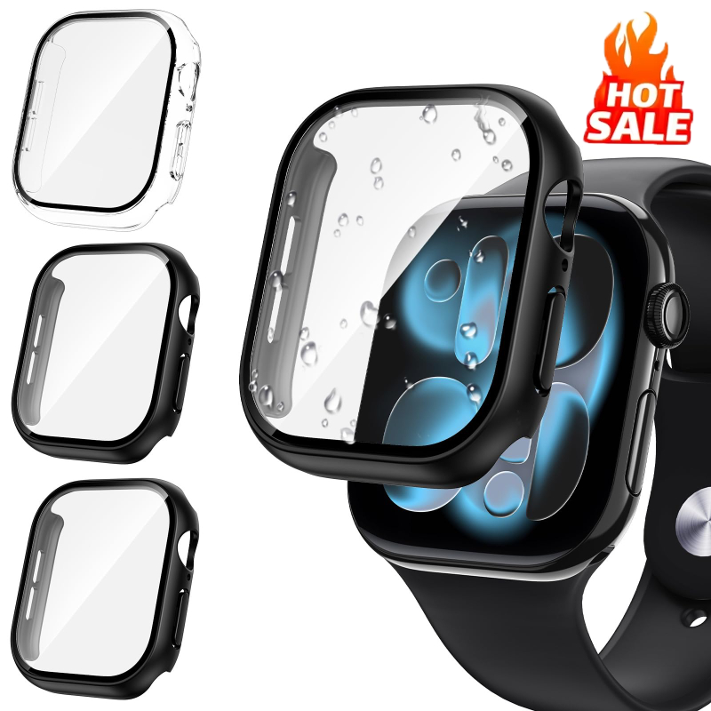 3pcs Glass+Cover For Apple Wat - Smartwatch Band Accessories のレビューと価格