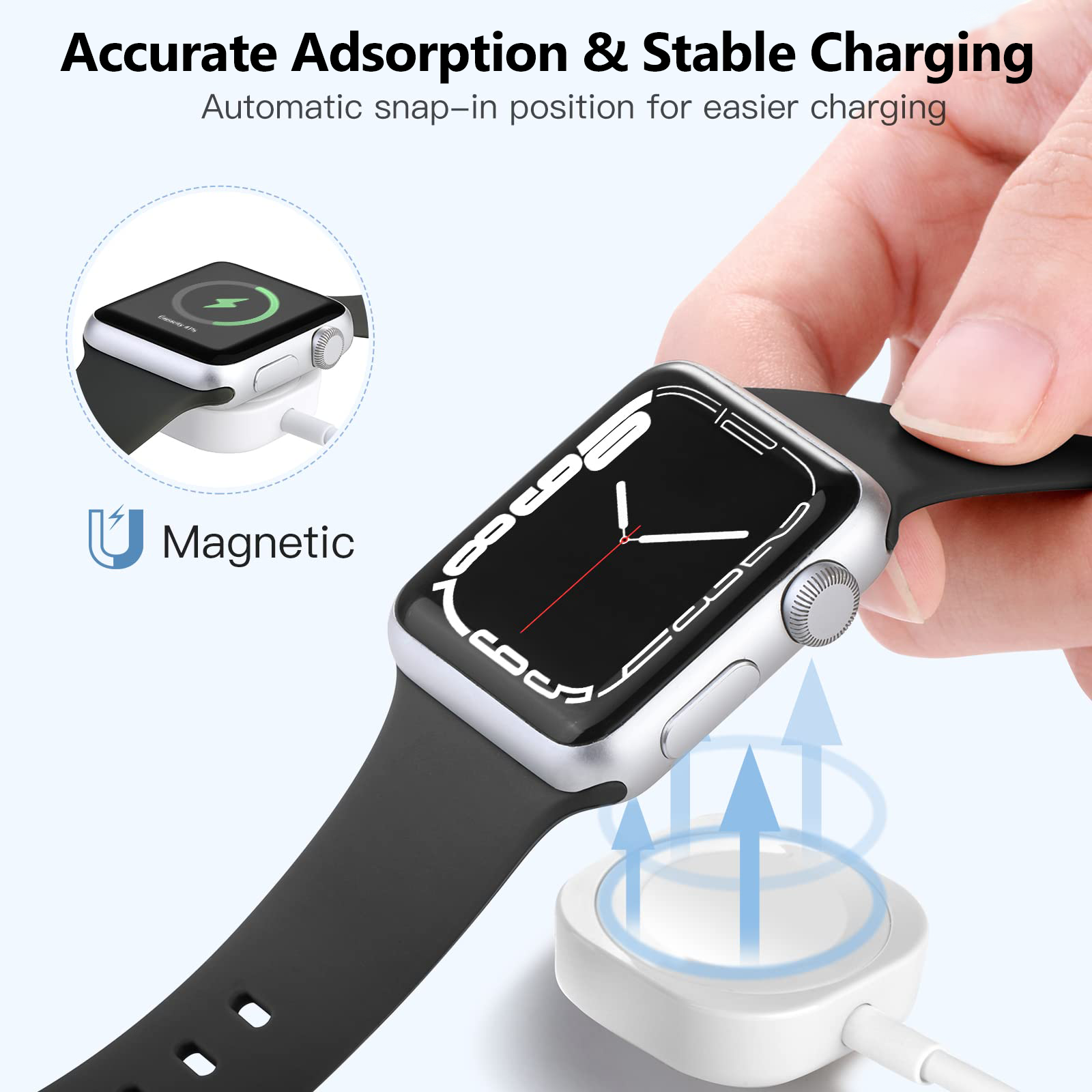 2 in 1 Magnetic Wireless USB A - Watch Charger Cable のレビューと価格