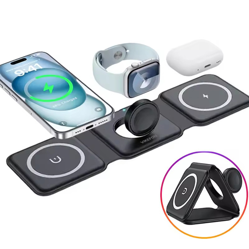 3-in-1 Magnetic Folding Wirele - Smartwatch Ac のレビューと価格