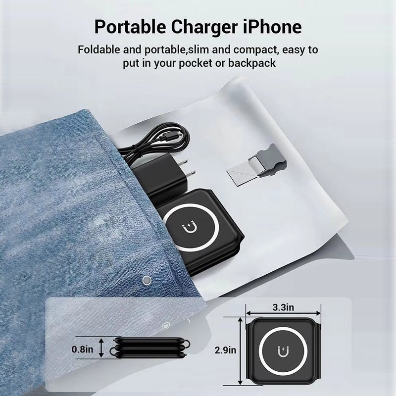 3-in-1 Magnetic Folding Wirele - Smartwatch Ac のレビューと価格