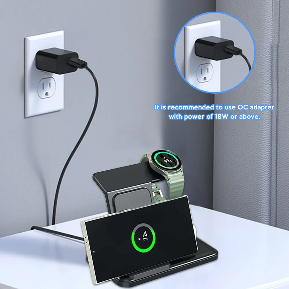 3 IN 1 Wireless Charger Statio - Smartwatch Ac のレビューと価格