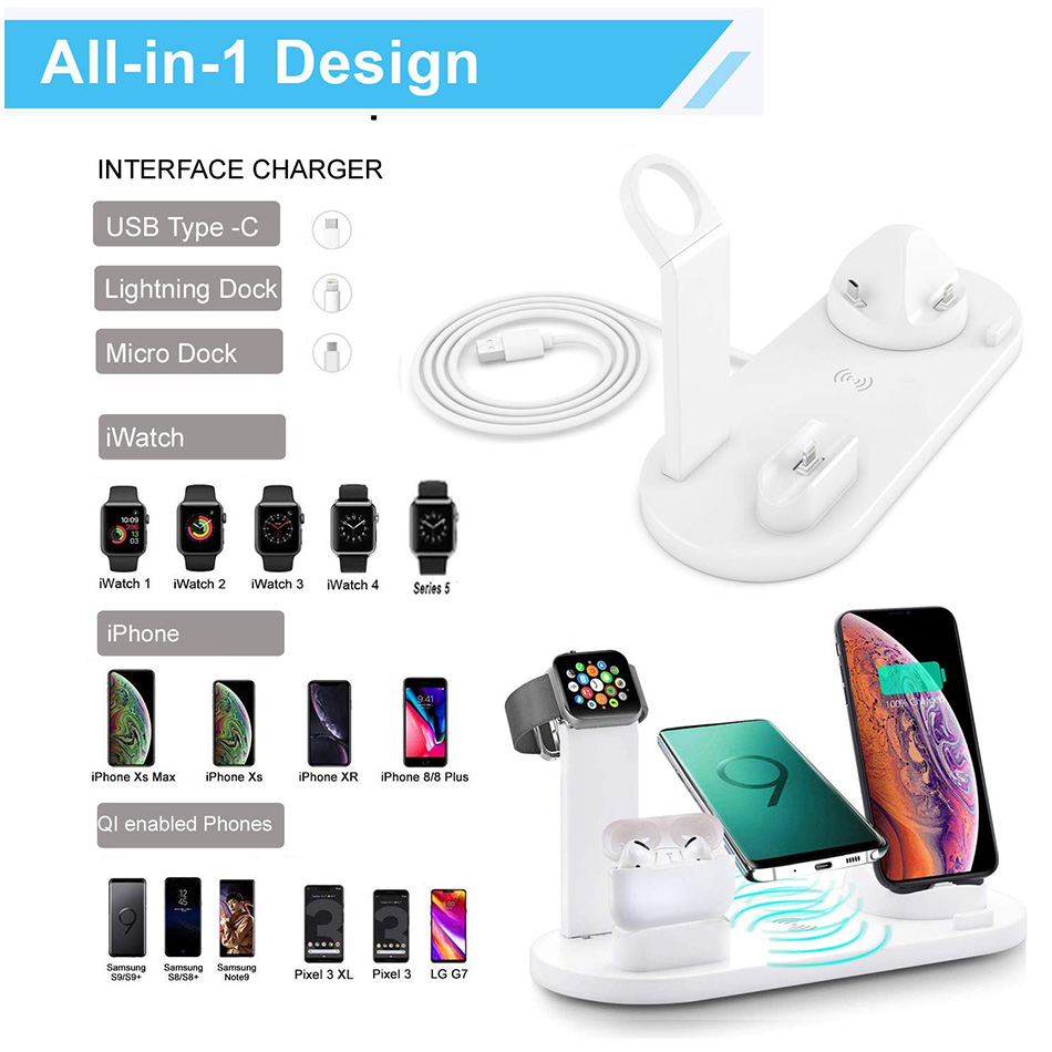 7 in 1 Wireless Charger Stand  - Smartwatch Ac のレビューと価格