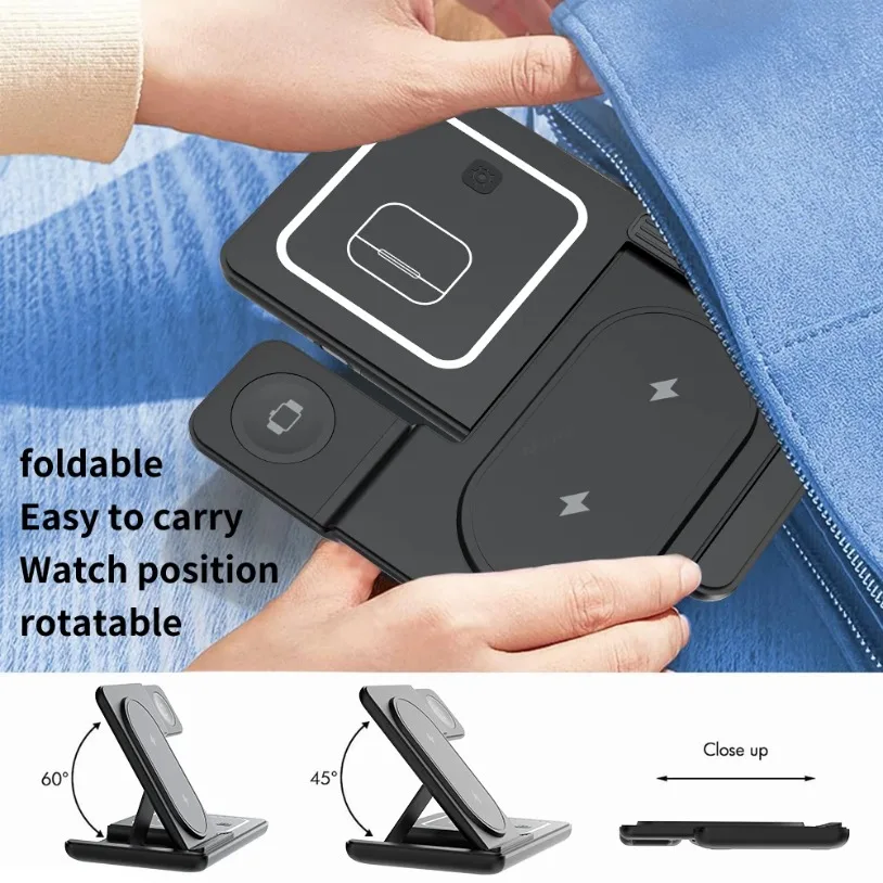 3 in 1 Foldable Wireless Charg - Smartwatch Ac のレビューと価格