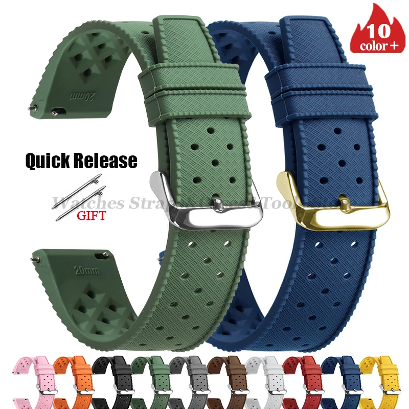 Tropic Silicone Watch Strap 18 - Fossil Smartwatch Accessories のレビューと価格