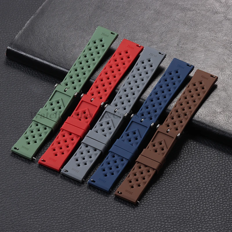 Tropic Silicone Watch Strap 18 - Fossil Smartwatch Accessories のレビューと価格