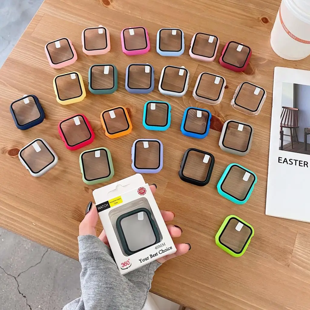 Glass+cover For Apple Watch Ca - Smartwatch Band Accessories のレビューと価格