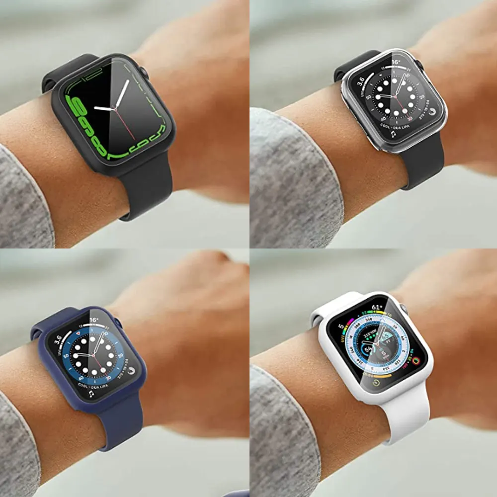 Glass+cover For Apple Watch Ca - Smartwatch Band Accessories のレビューと価格