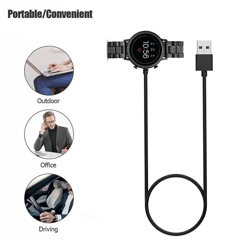 1M USB Magnetic Fast Charger D - Fossil Smartwatch Accessories のレビューと価格