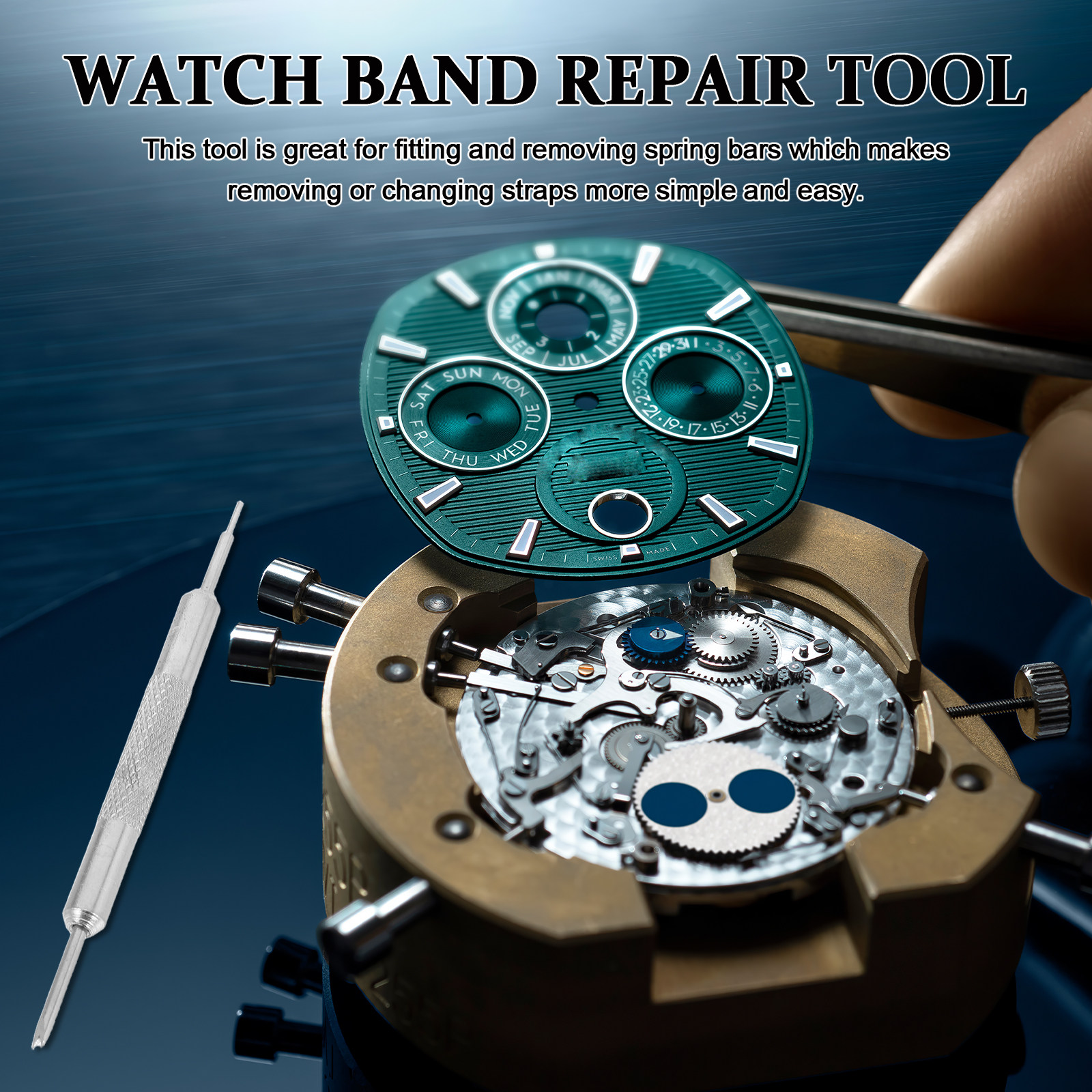 Ergonomic Dual-Head Spring Bar - Tool Kit Strap Change のレビューと価格