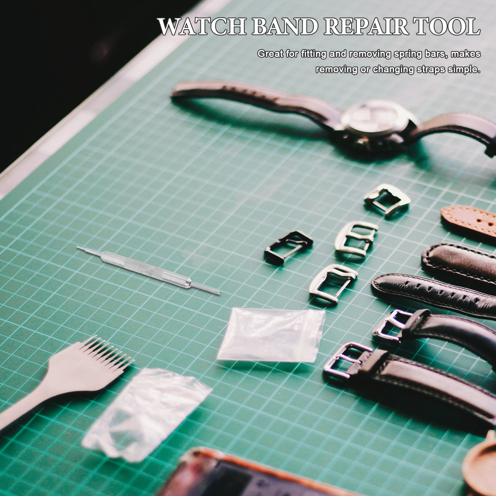 Ergonomic Dual-Head Spring Bar - Tool Kit Strap Change のレビューと価格
