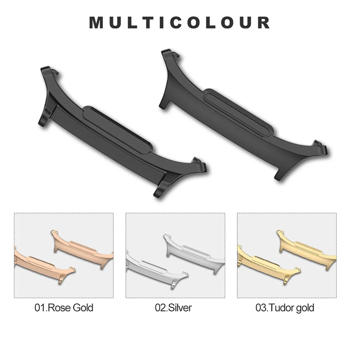 2pcs Metal Adapter Watch Band  - Watch Band Connector のレビューと価格