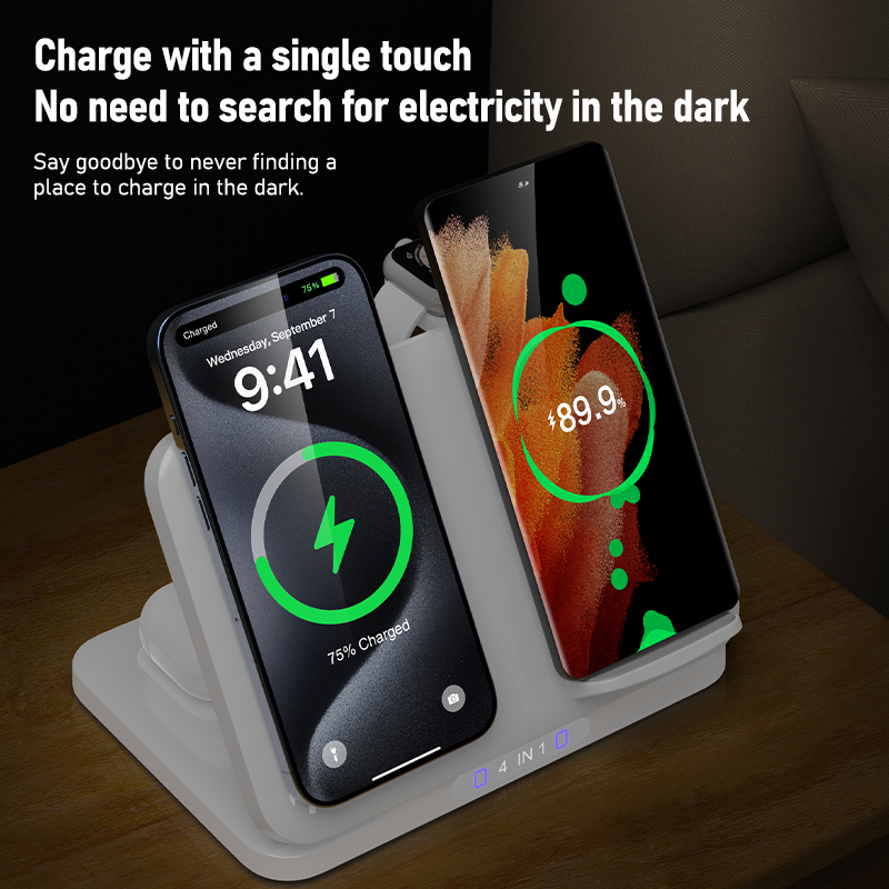 4 in 1 Dual Phone Wireless Cha - Smartwatch Ac のレビューと価格
