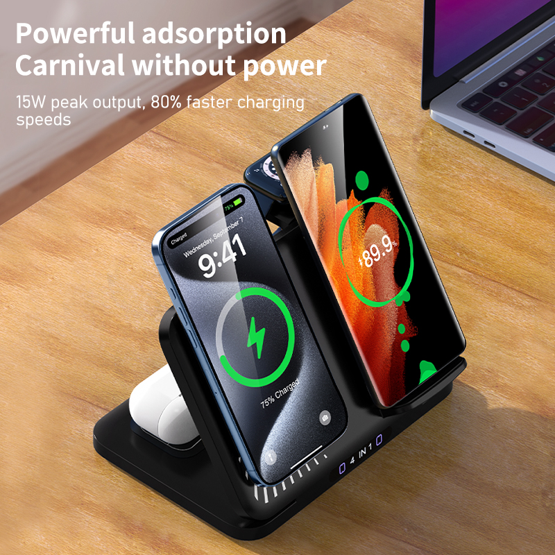 4 in 1 Dual Phone Wireless Cha - Smartwatch Ac のレビューと価格