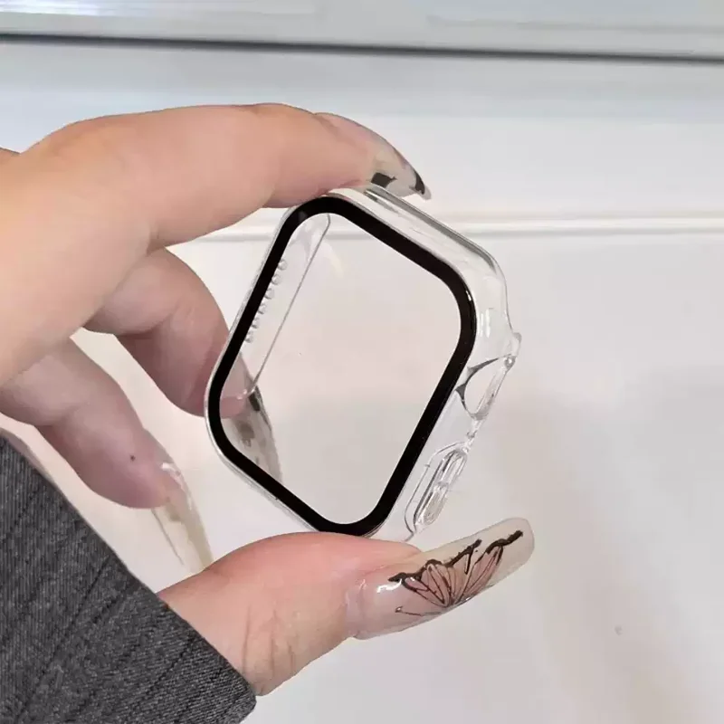 Glass + Case for Apple Watch 4 - Smartwatch Band Accessories のレビューと価格