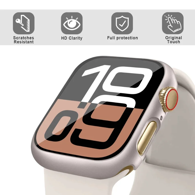 Glass + Case for Apple Watch 4 - Smartwatch Band Accessories のレビューと価格