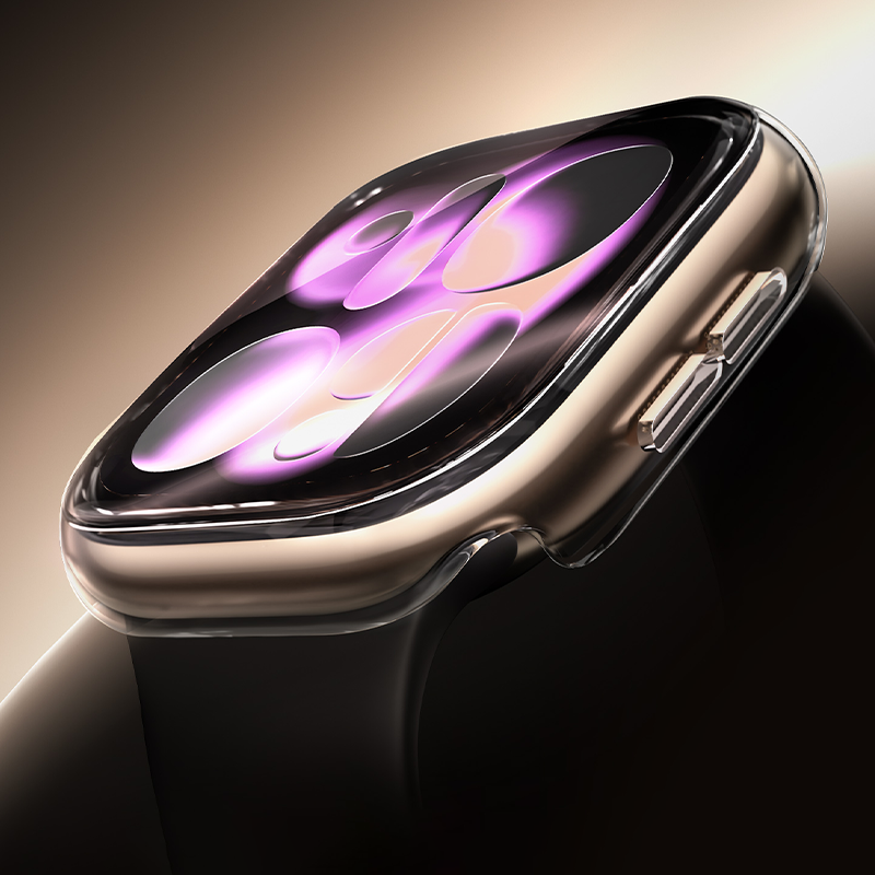 Tempered Glass+Cover For Apple - Smartwatch Band Accessories のレビューと価格