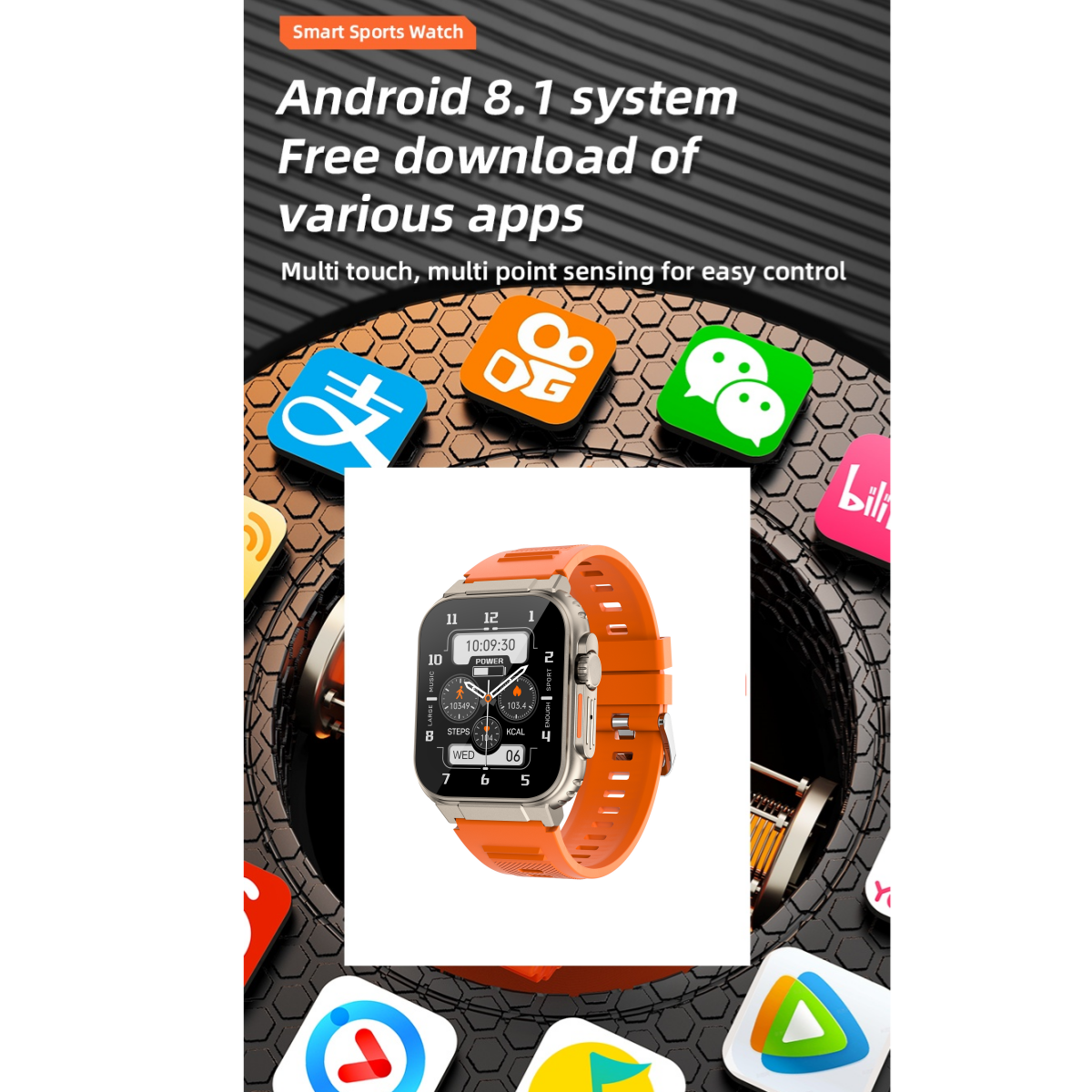 4G Android Smart Watch S10 2.2 - Smartwatch X18 のレビューと価格